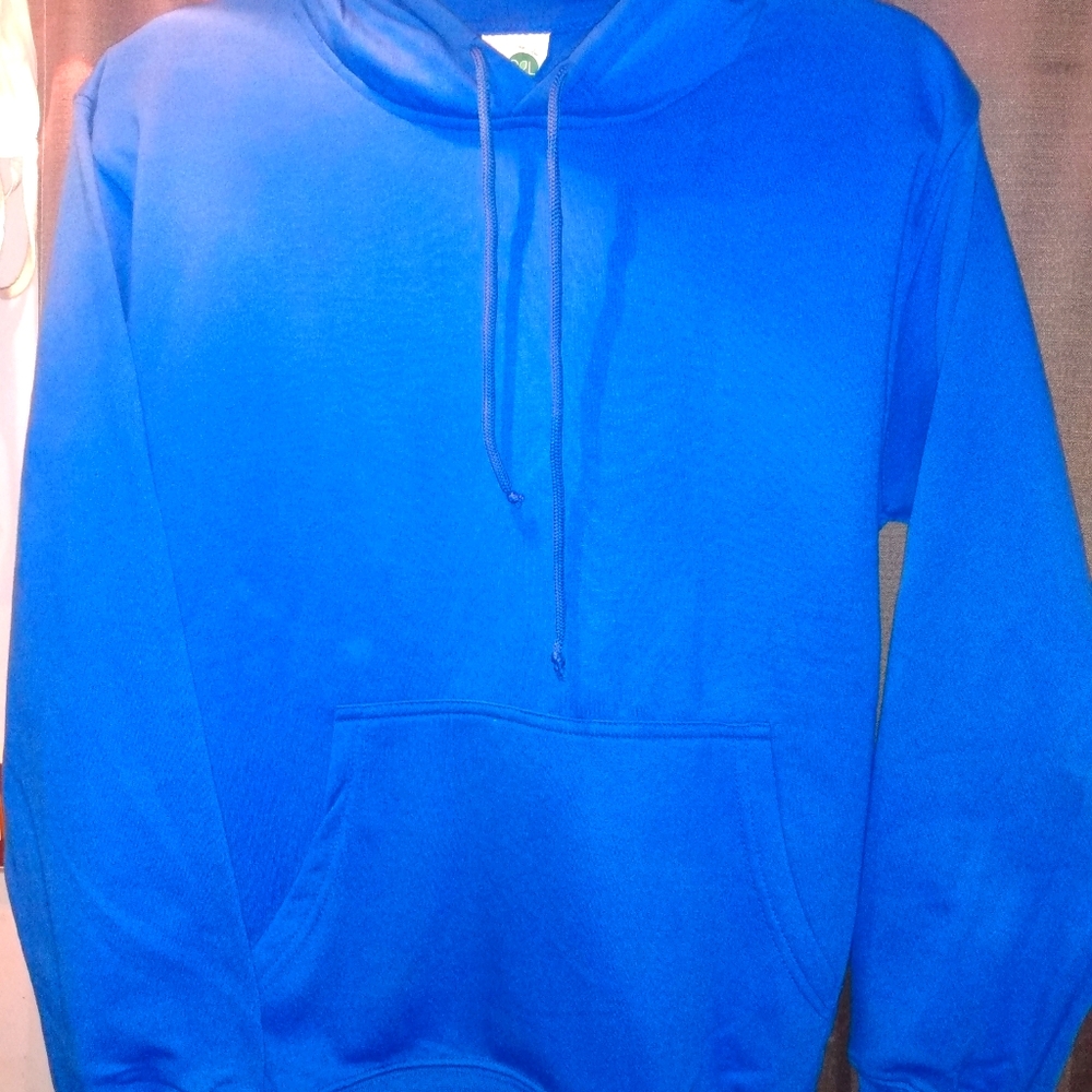 SEL Men's Solid Fleece Pullover Hoodie